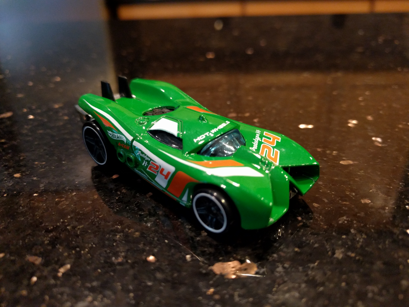 The car that comes with the set